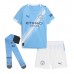 Manchester City Rayan Ait-Nouri #21 Heimtrikotsatz Kinder 2025-26 Kurzarm (+ Kurze Hosen)